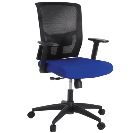 Cadeira Diretor com regulagem de Lombar Preto/Azul