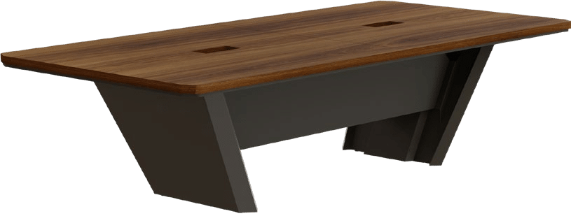 Mesa de Reunião com Pé Metálico com 2 Rasgos Basic Altis