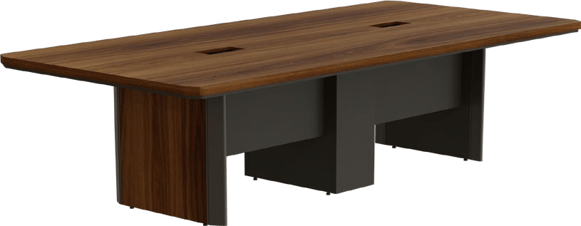 Mesa de Reunião Bipartida com Pé Caixa com 2 Rasgos Basic Térios