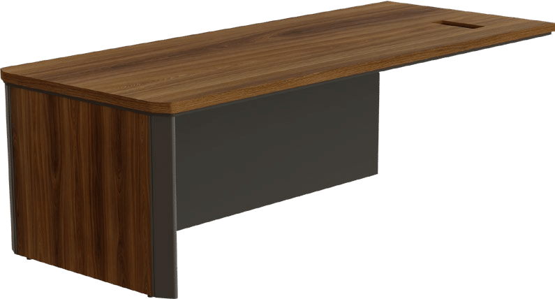 Mesa Diretiva com Pé Painel e Apoio em Armário à Direita Térios
