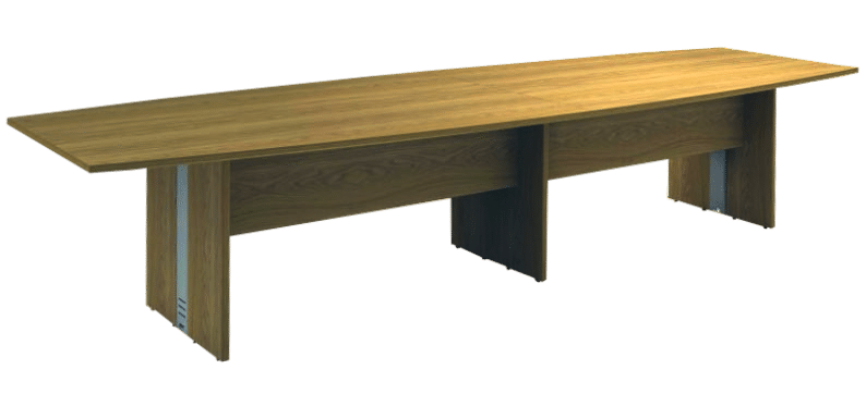 Mesa de Reunião Semi-Oval Bipartida com Frontal Duplo BP Attuale