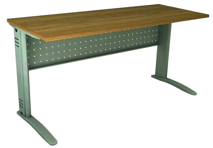 Mesa Reta com Frontal Aço Perfurado Imperia Premium