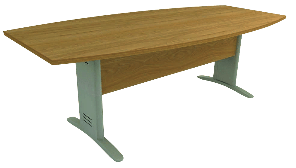 Mesa de Reunião Semi-Oval com Frontal BP Imperia Premium