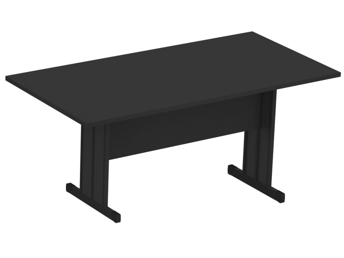 Mesa De Reunião Reta Pé Metálico M25 — Maranello
