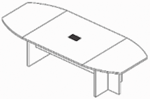 Mesa De Reunião Semi Oval UP — Maranello