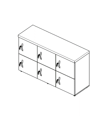 Armário Locker Topo Comp. 40mm — Maranello