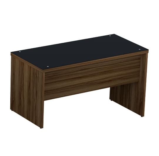 Mesa Reta Pé Painel M40 Glass — Maranello