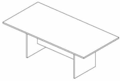 Mesa Reunião Reta Pé Painel M40 — Maranello
