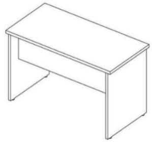 Mesa Reta Pé Painel M30 — Maranello