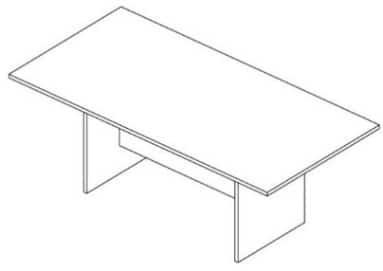 Mesa De Reunião Reta Pé Painel M30 — Maranello