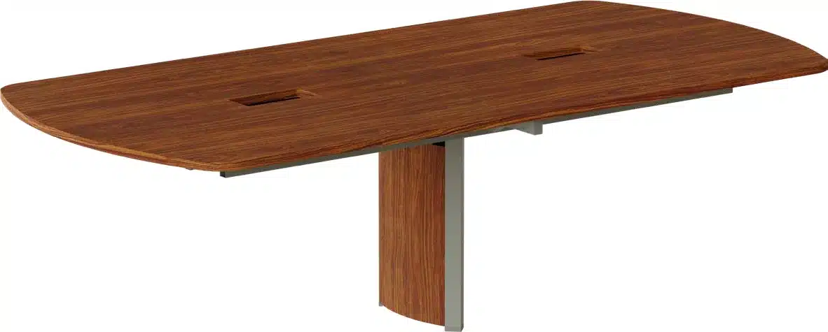 Mesa de Reunião Modular 1 Tampo - 2 Rasgos e 1 Pé Central VIO