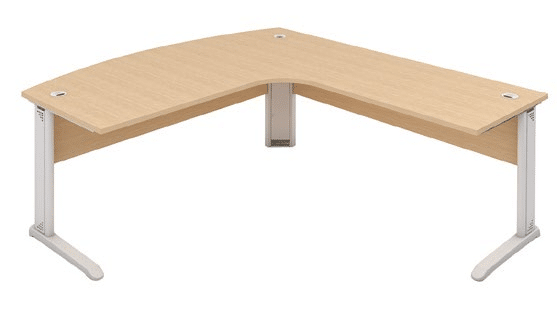 Mesa Delta Atendimento com Frontal BP Esquerda Romanzza Plus 25mm
