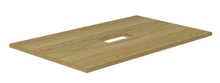 Tampo de Mesa Tubular com Rasgo Centralizado Workpro